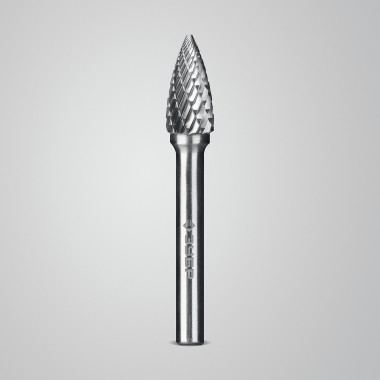 ЗУБР 10х20 мм, тип G (парабола с острым углом), хв-к 6 мм, твердосплавная борфреза, ПРОФЕССИОНАЛ (28806-10-20) — Официальный партнер ЗУБР в России