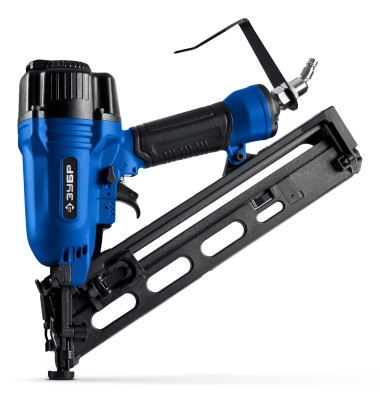 ЗУБР  DA34-64, пневматический финишный нейлер для реечных гвоздей  ЗУБР 15Ga, DA34 (32-64 мм) Профессионал (31926) — Официальный партнер ЗУБР в России