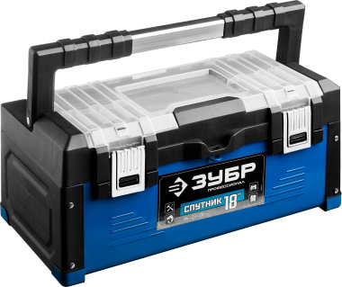 Ящик для инструмента &quot;СПУТНИК-18&quot; металлический, ЗУБР Профессионал — Официальный партнер ЗУБР в России