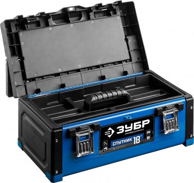 Ящик для инструмента &quot;СПУТНИК-18&quot; металлический, ЗУБР Профессионал — Официальный партнер ЗУБР в России