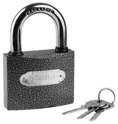 Замок ЗУБР &quot;МАСТЕР&quot; навесной, металлический корпус, закаленная дужка, 75мм — Официальный партнер ЗУБР в России