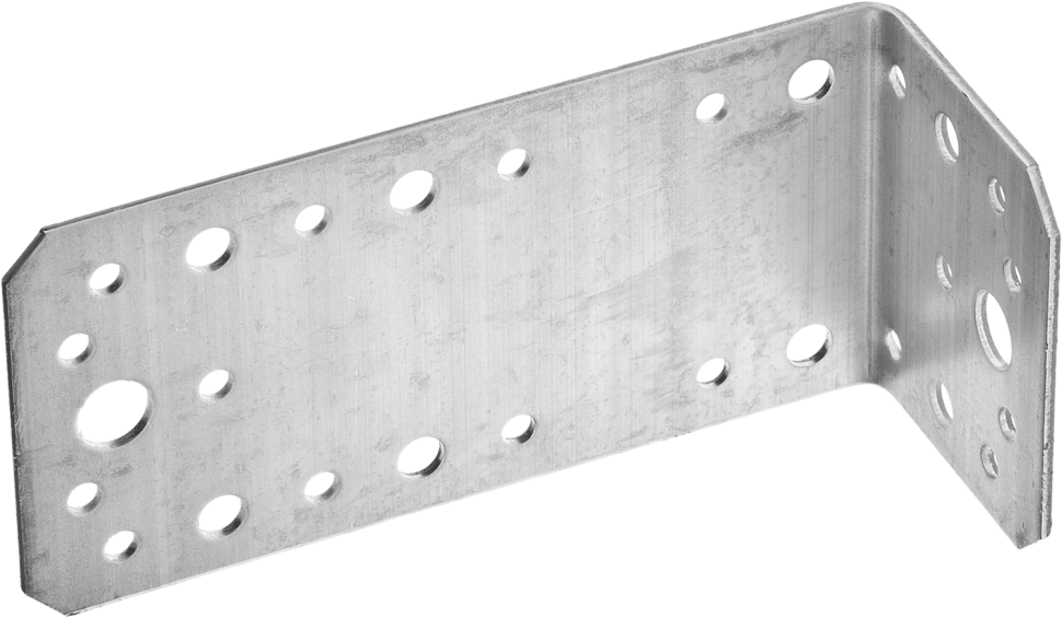 Уголок крепежный асимметричный, 65х50х130 х 2мм, 20шт, ЗУБР фото 1 &mdash; Официальный партнер ЗУБР в России