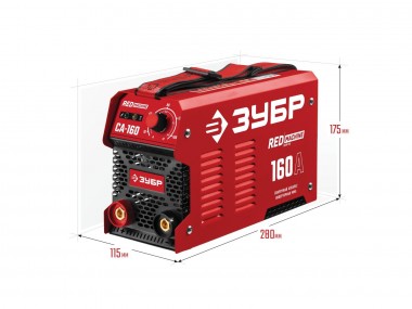 ЗУБР ММА, 160 А, RED MACHINE, сварочный аппарат инверторный, макс. электрод Ø 4.0 мм (СА-160) — Официальный партнер ЗУБР в России