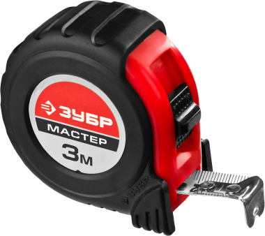 ЗУБР МАСТЕР 3м / 16мм рулетка с ударостойким обрезиненным корпусом 34055-03-16_z02 — Официальный партнер ЗУБР в России