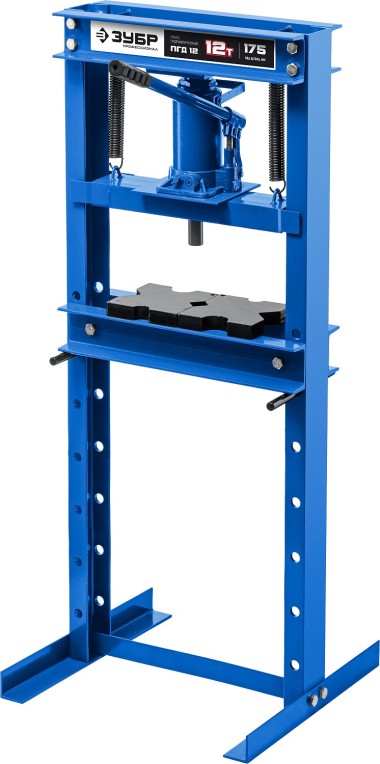 Пресс гидравлический ПГД-12 ЗУБР 12 т, с домкратом и возвратными пружинами, 43070-12 Профессионал — Официальный партнер ЗУБР в России