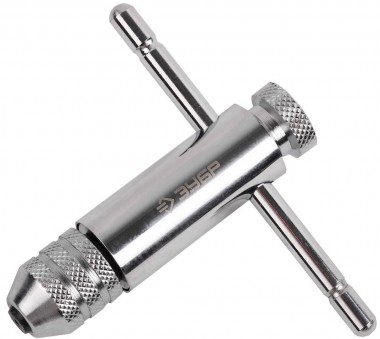 Метчикодержатель Т-образный, держатель с храповым механизмом и реверсом, М5-М12 L-110мм/ L-120мм, ЗУБР 28138-110_z01 — Официальный партнер ЗУБР в России