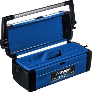 Ящик для инструмента &quot;СОЮЗ&quot; металлический, ЗУБР Профессионал — Официальный партнер ЗУБР в России