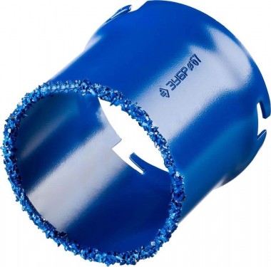 Кольцевая коронка ЗУБР высота 55мм, d=67мм, c карбид-вольфрамовой крошкой, &quot;Профессионал&quot;, 33350-67_z01 — Официальный партнер ЗУБР в России