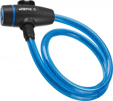 Замок ЗУБР &quot;ПРОФЕССИОНАЛ&quot;, тросовый, 3 ключа в комплекте, длина троса 650мм, d 10мм — Официальный партнер ЗУБР в России