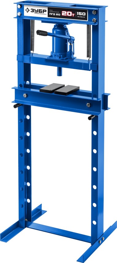 Пресс гидравлический ПГД-20 ЗУБР 20 т, с домкратом и возвратными пружинами, 43070-20 Профессионал — Официальный партнер ЗУБР в России