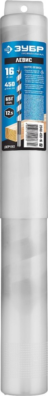 Сверло по дереву, спираль Левиса, d=16х450мм, HEX хвостовик, ЗУБР Эксперт 2948-450-16_z02 фото 4 &mdash; Официальный партнер ЗУБР в России