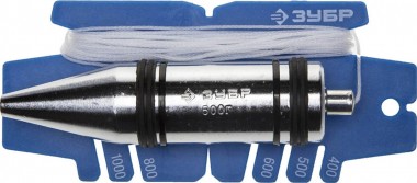 Отвес ЗУБР &quot;ЭКСПЕРТ&quot; строительный в пластмассовом чехле, 500гр — Официальный партнер ЗУБР в России