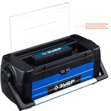 Ящик для инструмента &quot;СОЮЗ-25&quot; ЗУБР 640 х 250 х 240 мм (25&quot;), металлический, 38151-25_z01 — Официальный партнер ЗУБР в России