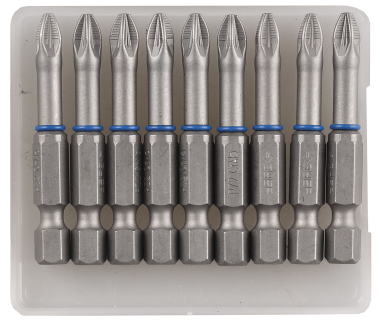 Биты ЗУБР &quot;ЭКСПЕРТ&quot; торсионные кованые, обточенные, хромомолибденовая сталь, тип хвостовика E 1/4&quot;, PZ2, 50мм, 10шт — Официальный партнер ЗУБР в России