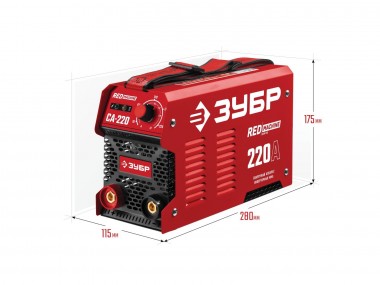 ЗУБР ММА, 220 А, RED MACHINE, сварочный аппарат инверторный, макс. электрод Ø 5.0 мм (СА-220) — Официальный партнер ЗУБР в России