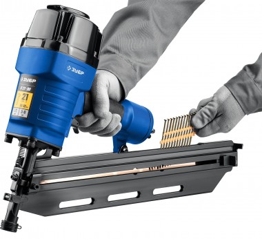 Гвоздезабиватель ЗУБР пневматический для гвоздей, нейлер, тип 21, 50-90 мм, П21-90 31931 — Официальный партнер ЗУБР в России