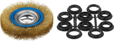 Щетка дисковая для точильно-шлифовального станка ЗУБР O 125 мм, 35186-125_z01 — Официальный партнер ЗУБР в России