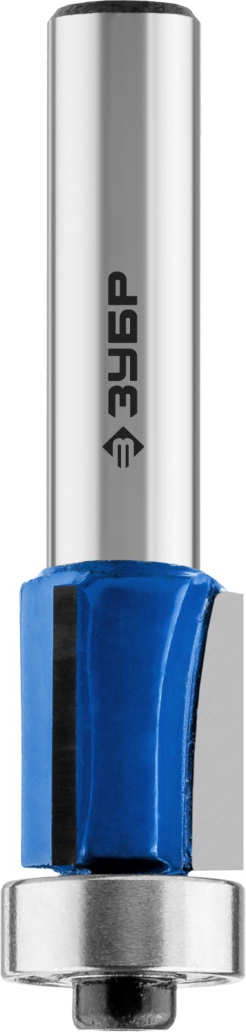 Фреза кромочная с нижним подшипником(3 лезвия), D= 12,7мм, рабочая длина-13мм, хв.-8мм, d-12,7мм, ЗУБР Профессионал — Официальный партнер ЗУБР в России