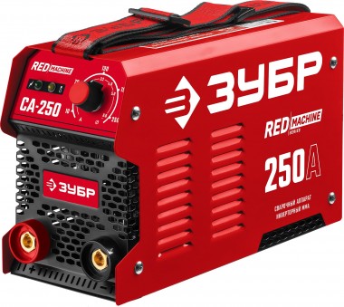 ЗУБР ММА, 250 А, RED MACHINE, сварочный аппарат инверторный, макс. электрод Ø 6.0 мм (СА-250) — Официальный партнер ЗУБР в России