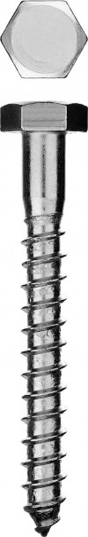 Шурупы ШДШ с шестигранной головкой (DIN 571), 40 х 6 мм, 2 500 шт, ЗУБР фото 1 — Официальный партнер ЗУБР в России