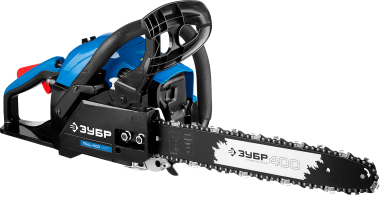 Пила цепная бензиновая, ЗУБР Профессионал ПБЦ-400 40П, хромир. цилиндр, праймер, 40 см3 (1,5 кВт), шина 40 см, 10800 об/мин — Официальный партнер ЗУБР в России