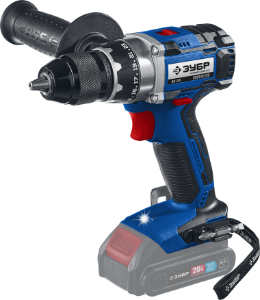 Дрель-шуруповерт ЗУБР DB-201, 20 В, бесщеточная, без АКБ, в коробке, Профессионал — Официальный партнер ЗУБР в России