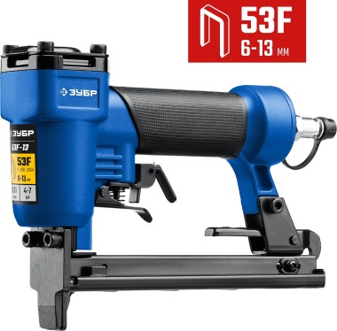 ЗУБР 53F-13, пневматический степлер для скоб 20Ga, тип 53F (6-13 мм), Профессионал (31934) — Официальный партнер ЗУБР в России