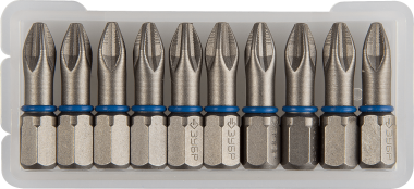 Биты ЗУБР &quot;ЭКСПЕРТ&quot; торсионные кованые, обточенные, хромомолибденовая сталь, тип хвостовика C 1/4&quot;, PZ2, 25мм, 10шт — Официальный партнер ЗУБР в России