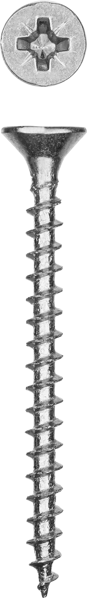 Саморезы СУ-Б универсальные, 40 x 4.5 мм, 3 500 шт, белый цинк, ЗУБР — Официальный партнер ЗУБР в России