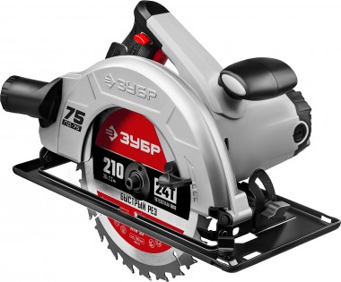 Пила дисковая, 90°-70 мм, диск 210 мм, 2000 Вт, ЗУБР ПД-75 — Официальный партнер ЗУБР в России