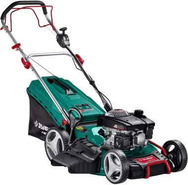 Газонокосилка бензиновая ГБС-510 ЗУБР, самоходная, 510мм, 175см3, 4.8кВт, 7 ступеней кошения (25-75мм), 70л травосборник, мульчирование — Официальный партнер ЗУБР в России