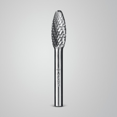 ЗУБР 10х20 мм, тип H (пламя, радиус 2.0 мм), хв-к 6 мм, твердосплавная борфреза, ПРОФЕССИОНАЛ (28807-10-25) — Официальный партнер ЗУБР в России