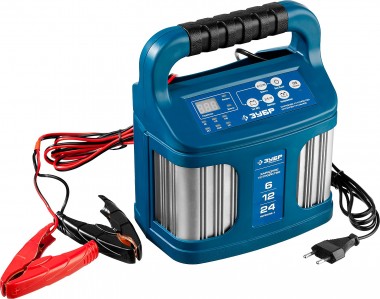 Зарядное устройство  6 В/12 В/24 В, 12 А, автомат, AGM, GEL, WET,  ЗУБР Профессионал — Официальный партнер ЗУБР в России