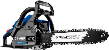 Пила цепная бензиновая, ЗУБР Профессионал ПБЦ-370 35П, хромир. цилиндр, праймер, 37 см3 (1,2 кВт), шина 35 см, 10800 об/мин — Официальный партнер ЗУБР в России