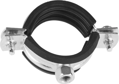 Хомут трубный с гайкой, 1/4", 250шт, оцинкованный, ЗУБР &mdash; Официальный партнер ЗУБР в России