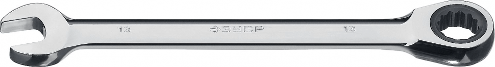 Комбинированный гаечный ключ трещоточный 13 мм, ЗУБР 27074-13_z01 фото 1 — Официальный партнер ЗУБР в России