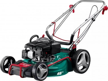 Газонокосилка бензиновая ГБ-460 ЗУБР, 460мм, 150см3, 3.3кВт, 7 ступеней кошения (25-75мм), 60л травосборник, мульчирование — Официальный партнер ЗУБР в России