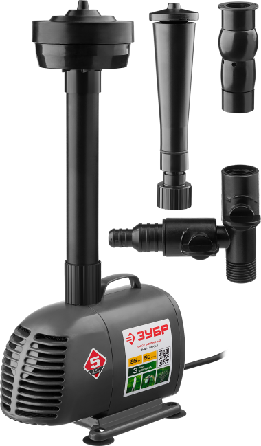 ЗУБР 85 Вт, фонтанный насос (ЗНФЧ-50-3.4) — Официальный партнер ЗУБР в России