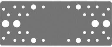 Крепежная пластина КП-2.5, 200х80 х 2.5мм, ЗУБР — Официальный партнер ЗУБР в России