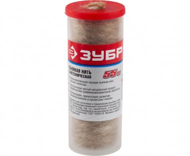 Нить льняная сантехническая серия «МАСТЕР», длина 55м, 4-51992-055 ЗУБР — Официальный партнер ЗУБР в России