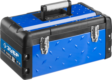 Ящик для инструмента ЗУБР "СПЕЦ-18" металлический, 18", 470x240x215мм Профессионал 38155-18_z01 &mdash; Официальный партнер ЗУБР в России