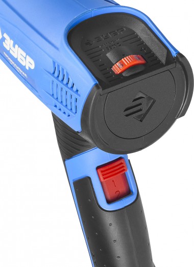 Фен технический (строительный), ЗУБР Профессионал ФТ-П1800 К, керамич изолят, электр регул темп-ры, 2 режима: 80-550град, 350/550л/мин, кейс, 1800Вт — Официальный партнер ЗУБР в России