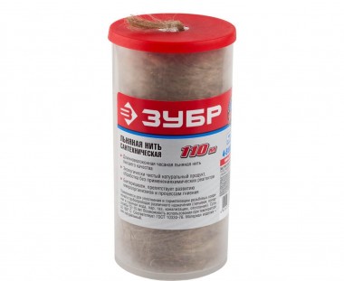 Нить льняная сантехническая серия «МАСТЕР», длина 110м, 4-51992-110 ЗУБР — Официальный партнер ЗУБР в России