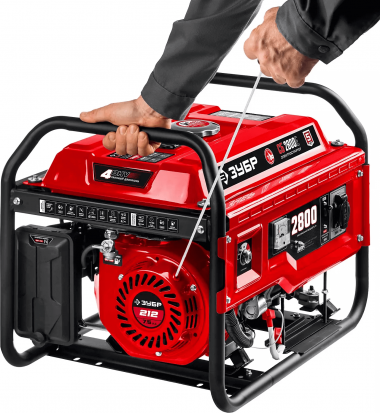 Бензиновый генератор, 2800 Вт, ЗУБР &quot;МАСТЕР&quot; СБ-2800 — Официальный партнер ЗУБР в России