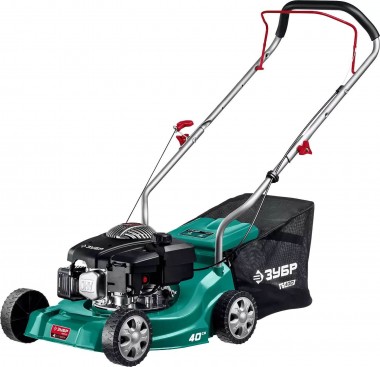 Газонокосилка бензиновая ГБ-400 ЗУБР, 400мм, 130см3, 2.6кВт, 4 ступеней кошения (30-65мм), 35л травосборник — Официальный партнер ЗУБР в России