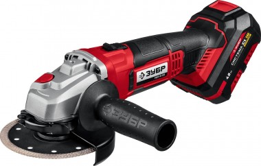 Машина углошлифовальная аккумуляторная (болгарка) ЗУБР УШМ-18-125-41, 1 АКБ 18В/4Ач, ЗУ, кейс — Официальный партнер ЗУБР в России