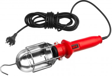 Светильник переносной с выключателем, 5м, 60 Вт/220 В, ЗУБР 61802_z01 — Официальный партнер ЗУБР в России