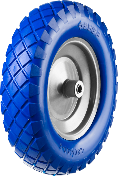 Колесо ЗУБР &quot;ПРОФЕССИОНАЛ&quot; полиуретановое, 380мм, посадочный размер 16мм — Официальный партнер ЗУБР в России