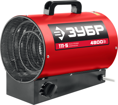 Электрическая тепловая пушка ЗУБР 4.8 кВт, ТП-5 — Официальный партнер ЗУБР в России