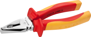 Плоскогубцы &quot;ПРОФИЭЛЕКТРИК&quot;, диэлектрические комбинированные, двухкомп маслобензостойкая рукоятка, до ~1000В, 180мм, ЗУБР Профессионал 22145-1-18 — Официальный партнер ЗУБР в России